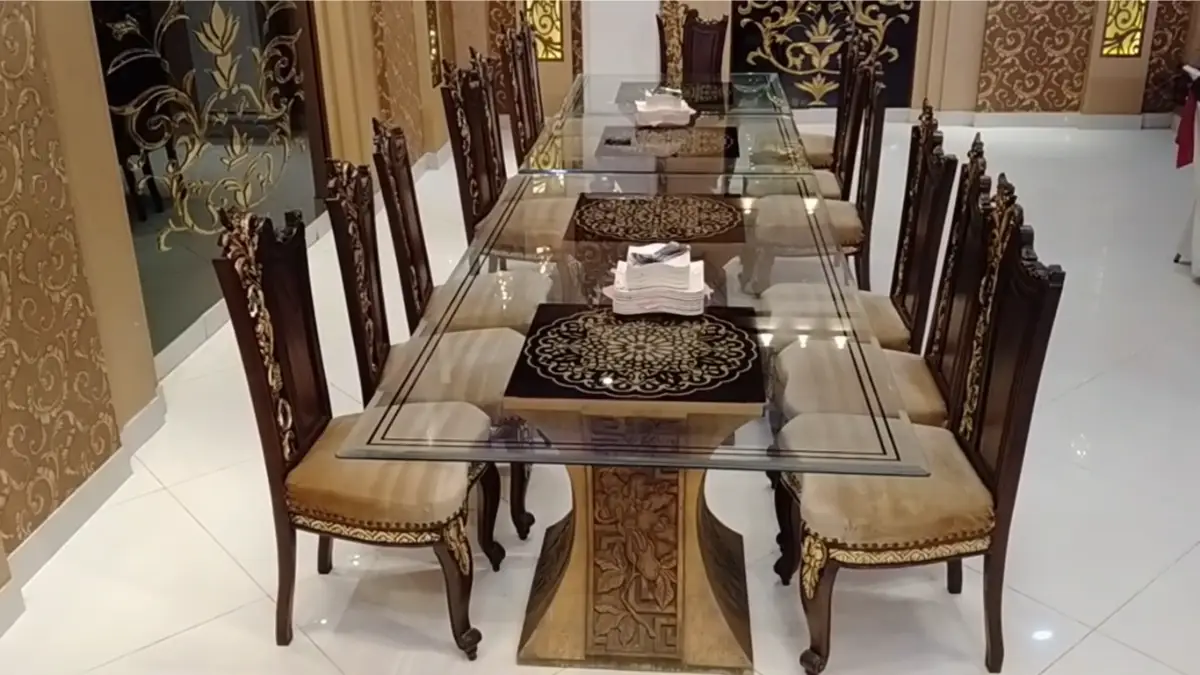 Decorated guest tables